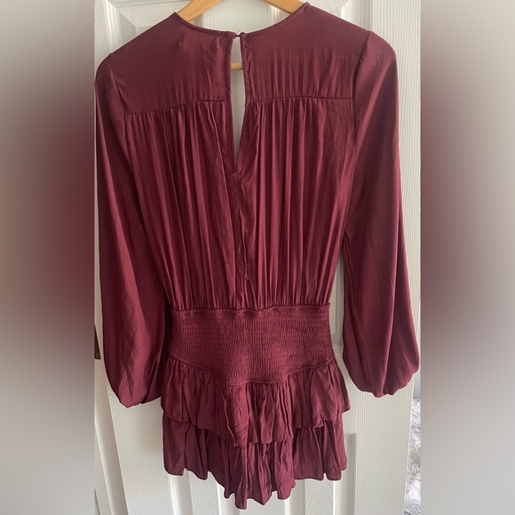 Mustard Seed Burgundy Romper - Picture 4 of 4